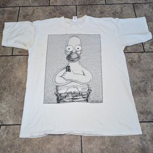 Homer Simpson Vintage 1994 Single Stitch Men's XL Tee